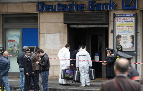Homemade bomb defused near bank in Italy - Reports